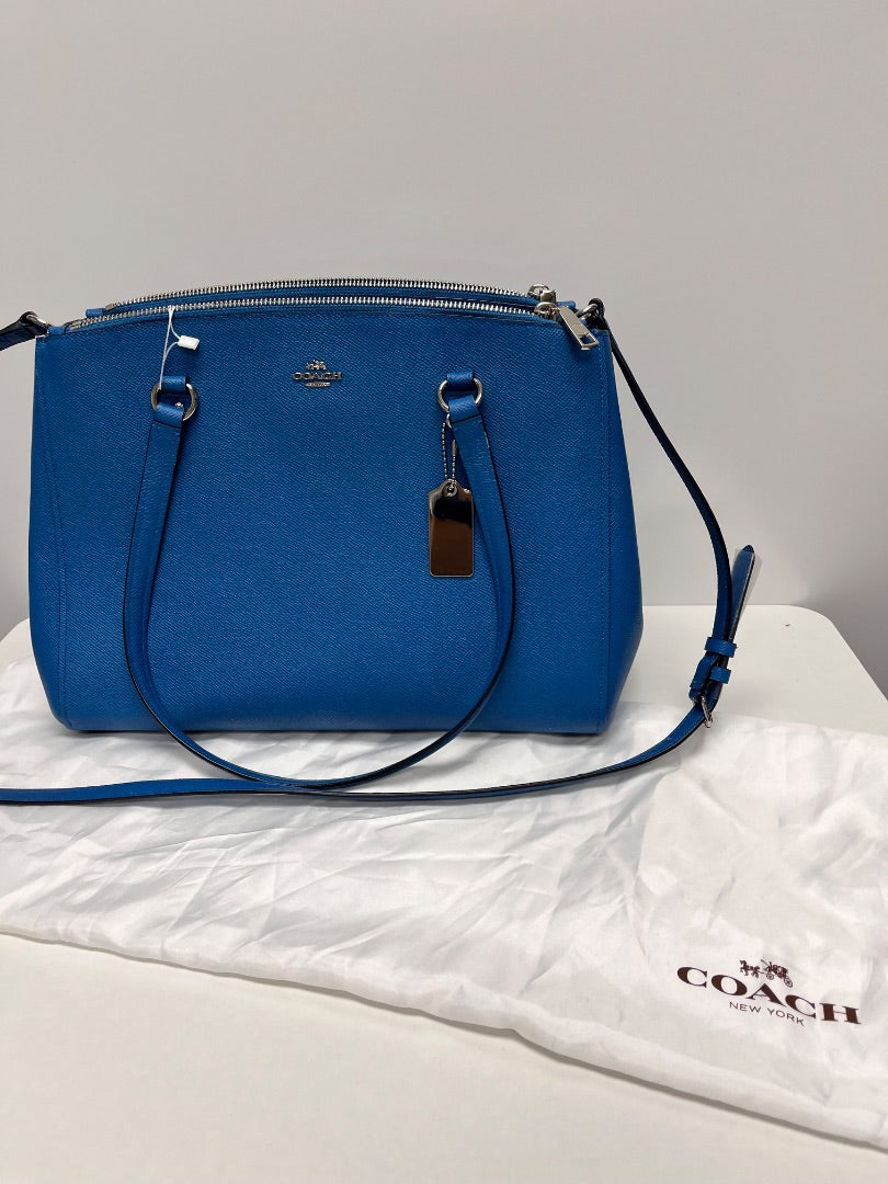 Coach Handbag Peacock Stanton Carryall 2015 w/ Dustbag 36878