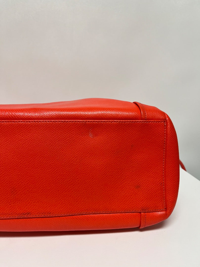 Coach Travel Bag Orange Peyton XL Pocket Tote 2014 F77662