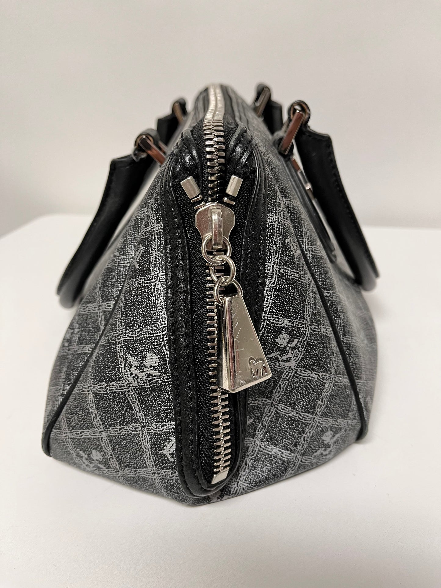 L.A.M.B Handbag Gray Signature Greenwood Satchel By Gwen Stefani
