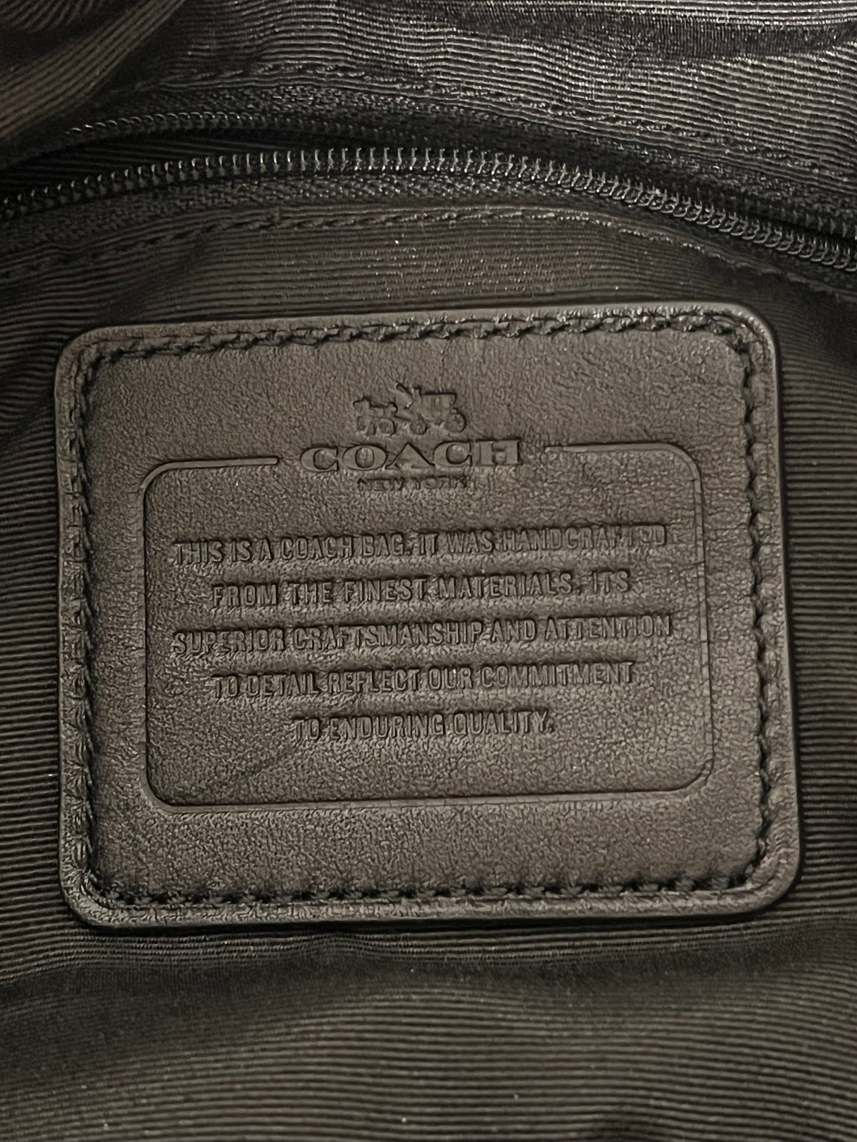 Coach Handbag Black Soho Signature Duffle 2014 F15067