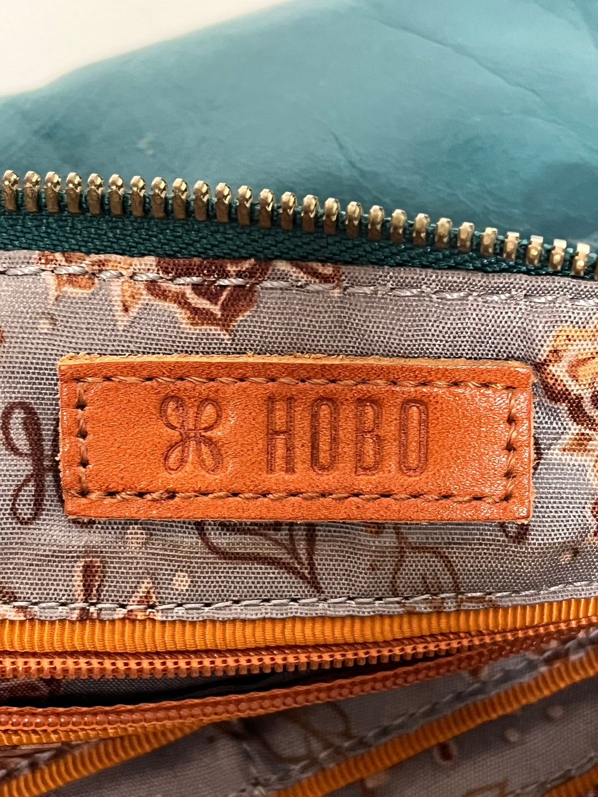 HOBO Wristlet Teal Sable Clutch (as is)