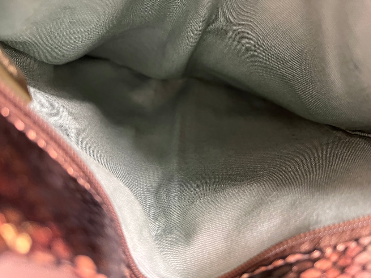 HOBO Wallet Copper Lauren Shimmering Snakeskin