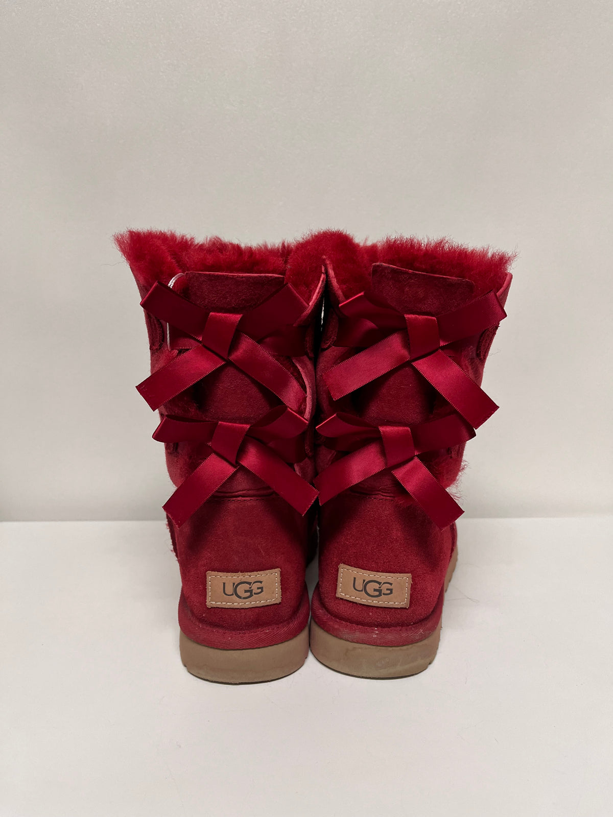 Ugg Boots Red Bailey Bow II 8