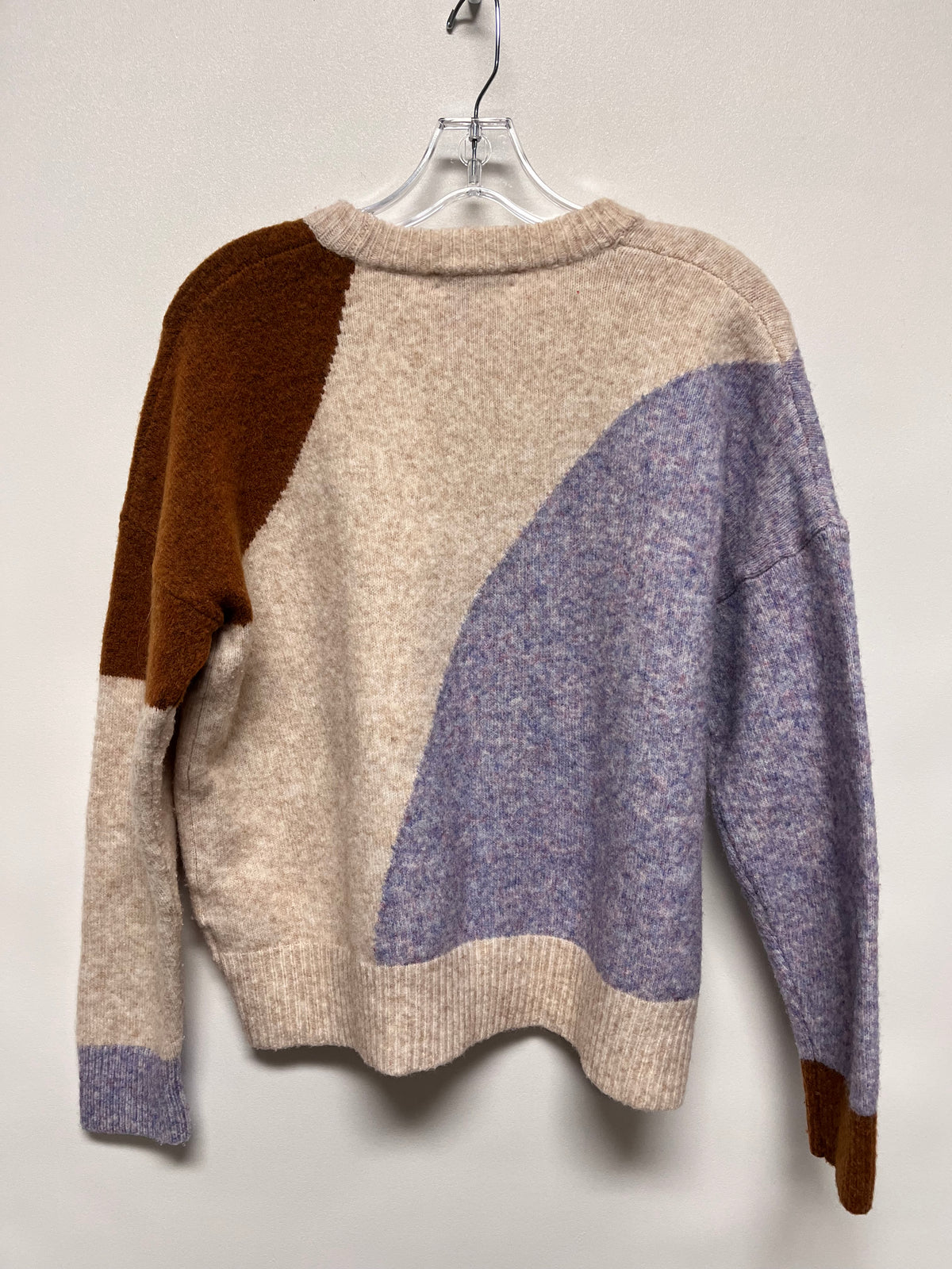 Madewell Sweater Cream, Purple, & Tan Medium