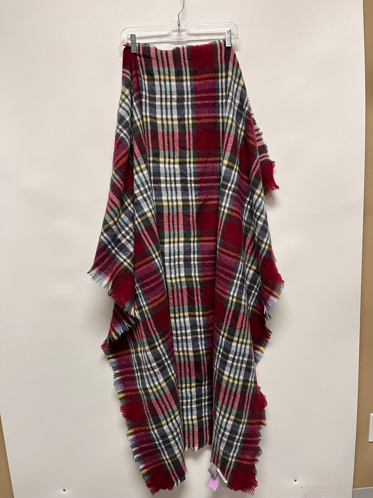 Quagga Scarf Red & Gray Plaid