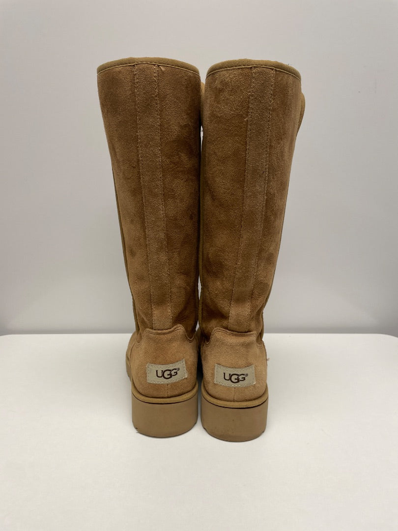 Ugg Boots Tan Kara Classic Slim Tall Wedge 5.5