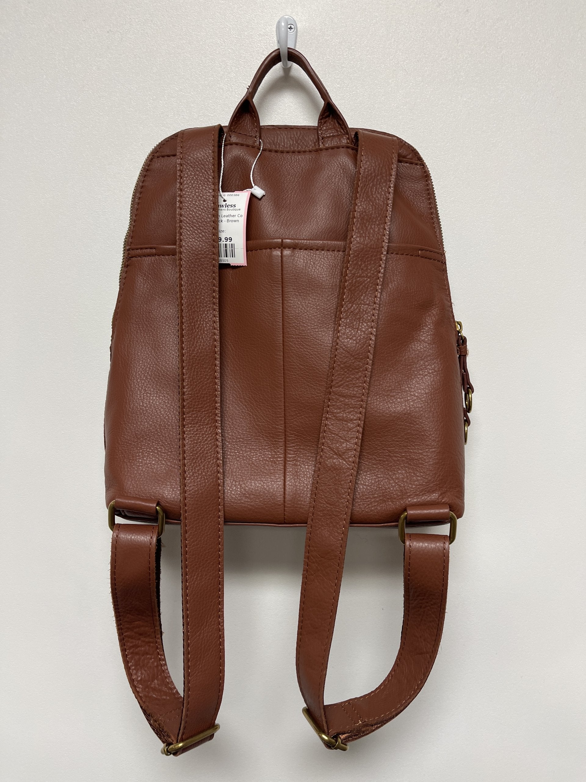 american leather co knoxville backpack Brown American Leather Co Backpack – Flawless Consignment Boutique