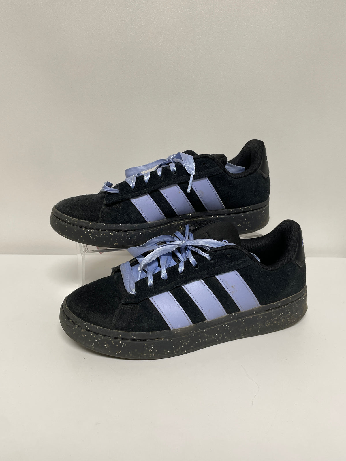 Adidas Shoes Black & Blue Grand Court Alpha w/ Extra Lace 8.5