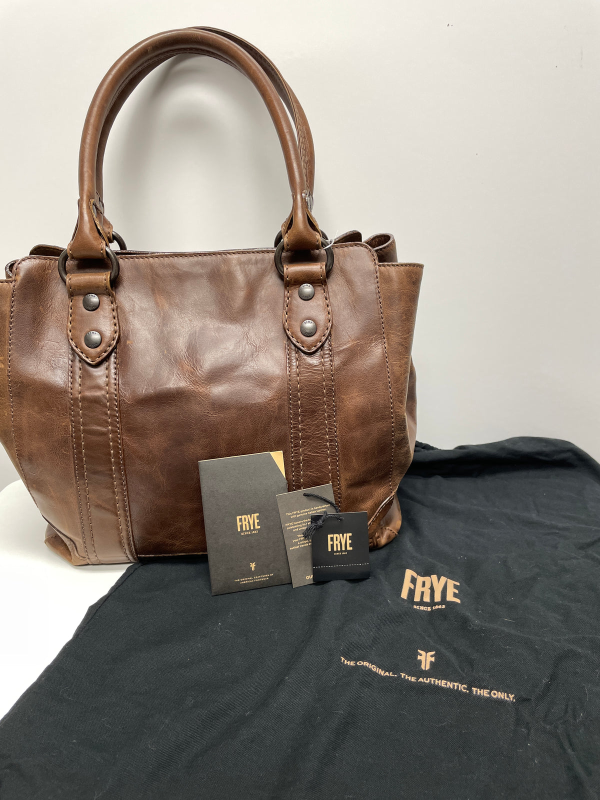Frye Handbag Brown Melissa Tote  Includes Dust Bag