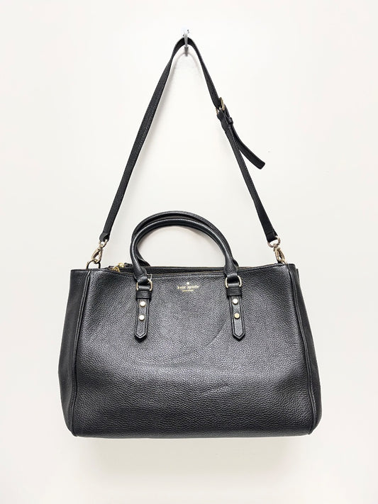 Kate Spade Handbag Black Mulberry Street Leighann Satchel