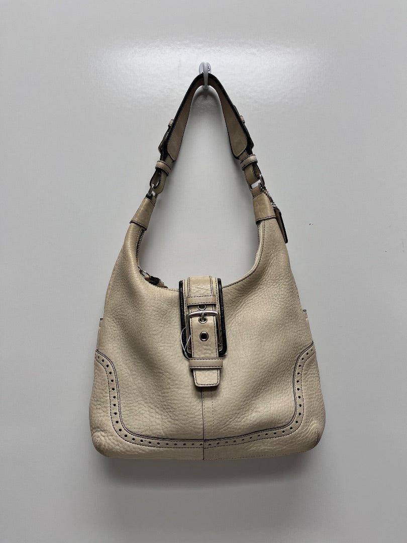 Coach Handbag Cream Hampton Soho Buckle 2006 Vintage 5054