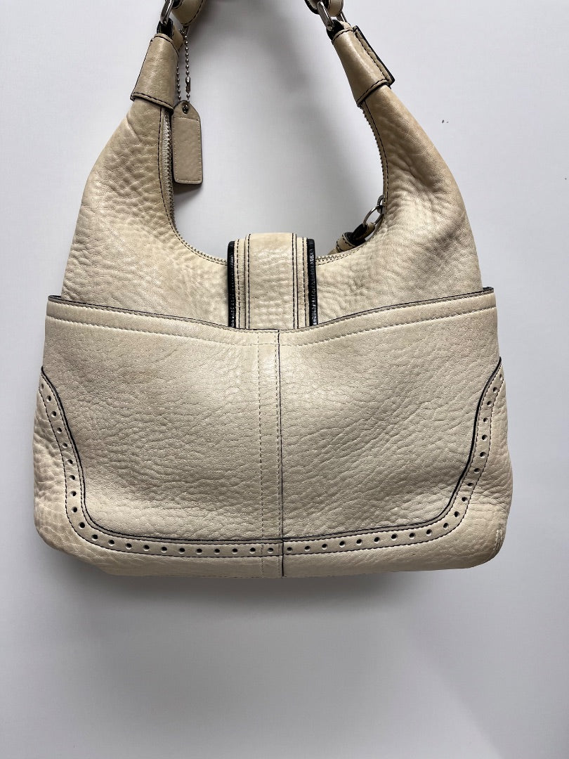 Coach Handbag Cream Hampton Soho Buckle 2006 Vintage 5054