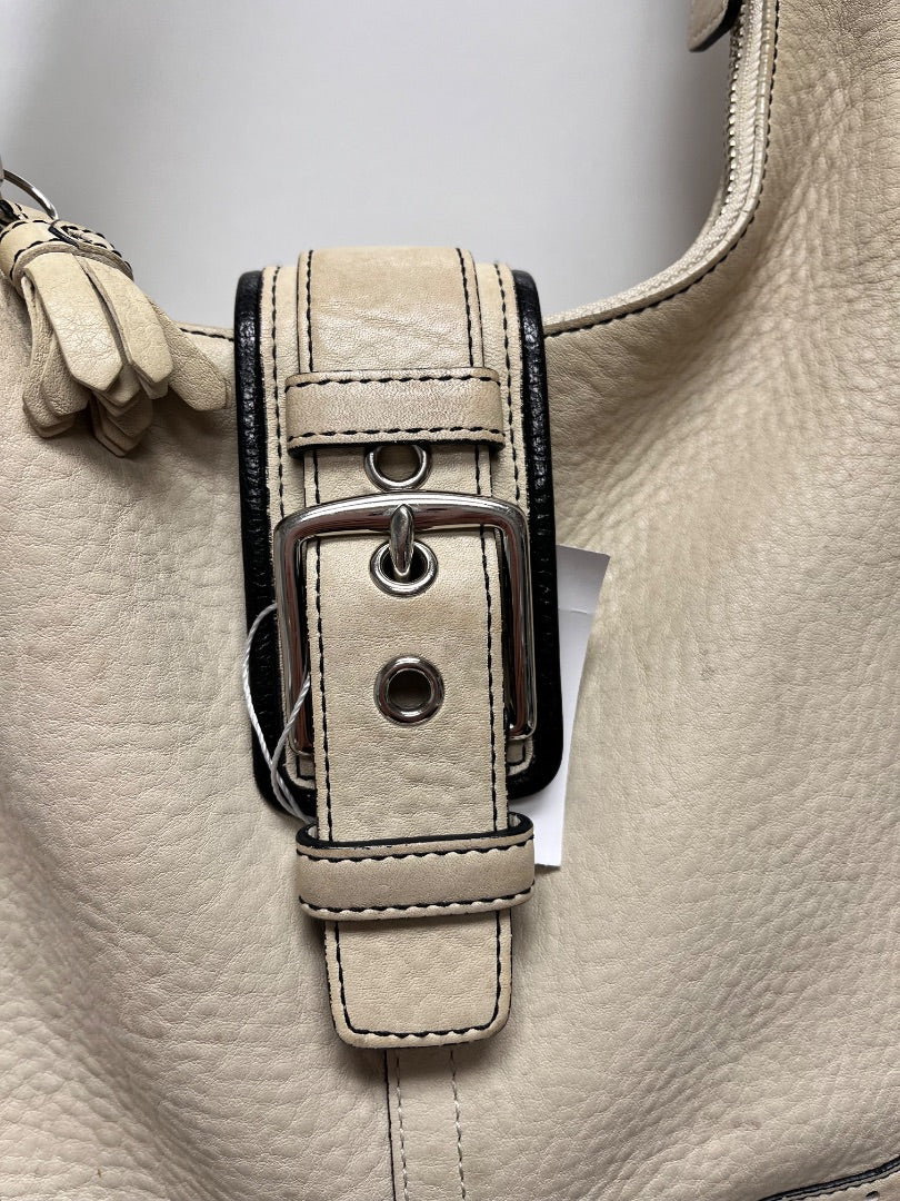 Coach Handbag Cream Hampton Soho Buckle 2006 Vintage 5054