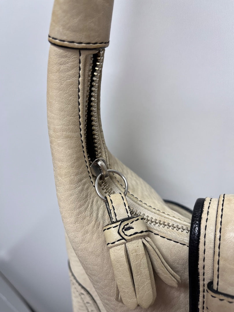 Coach Handbag Cream Hampton Soho Buckle 2006 Vintage 5054