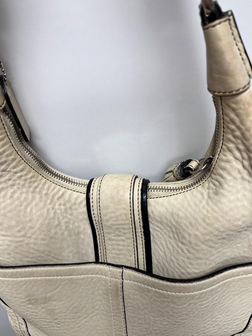 Coach Handbag Cream Hampton Soho Buckle 2006 Vintage 5054