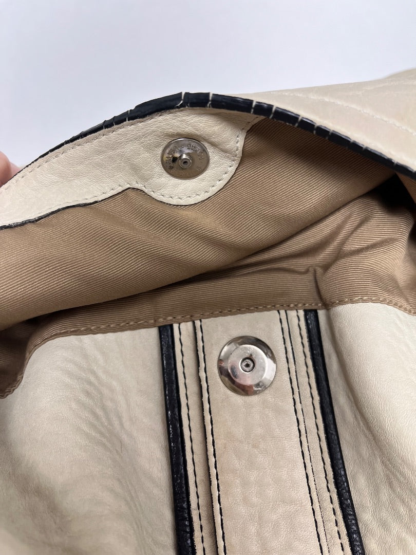 Coach Handbag Cream Hampton Soho Buckle 2006 Vintage 5054