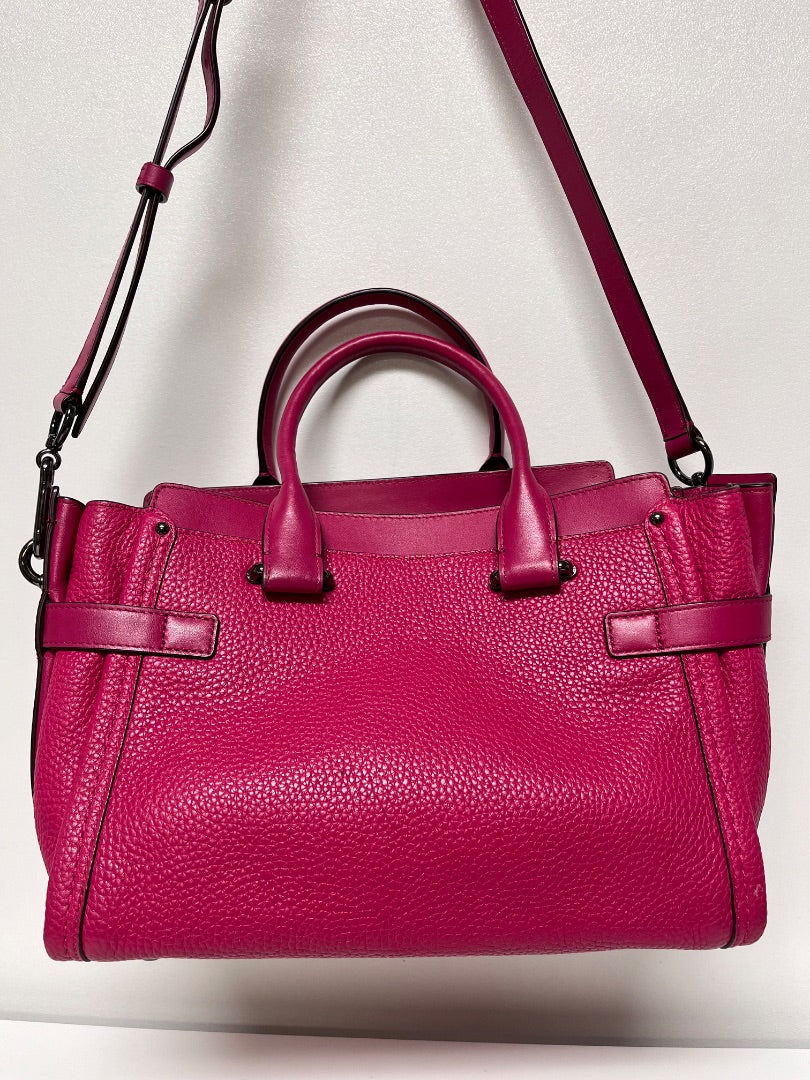 Coach Handbag Hot Pink Swagger 27 Gunmetal 2016