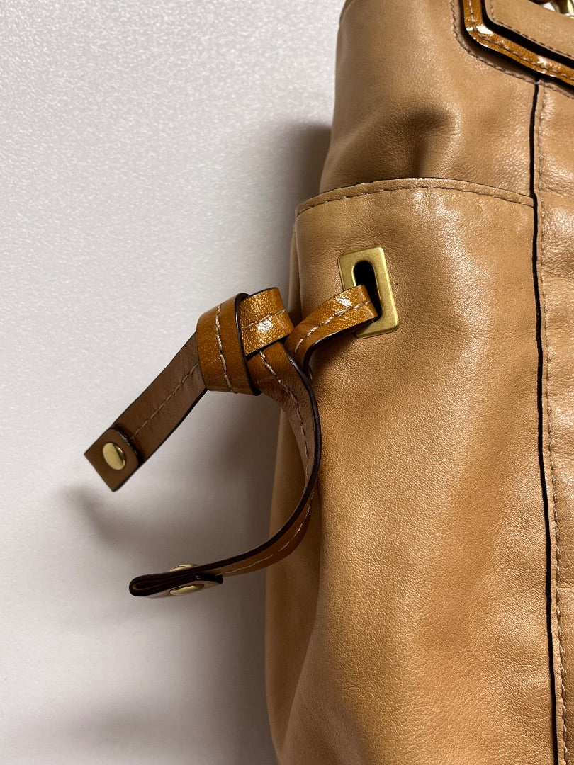 Coach Handbag Tan Peyton Leather Tie Tote 2009 14523