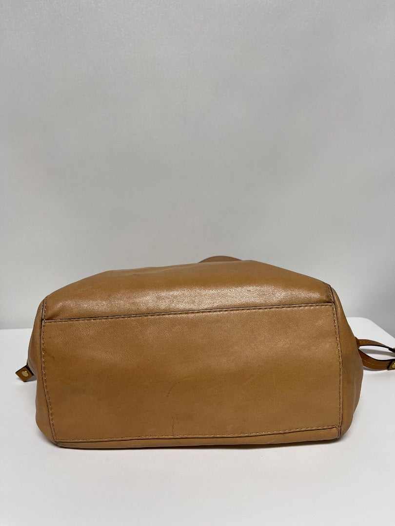 Coach Handbag Tan Peyton Leather Tie Tote 2009 14523