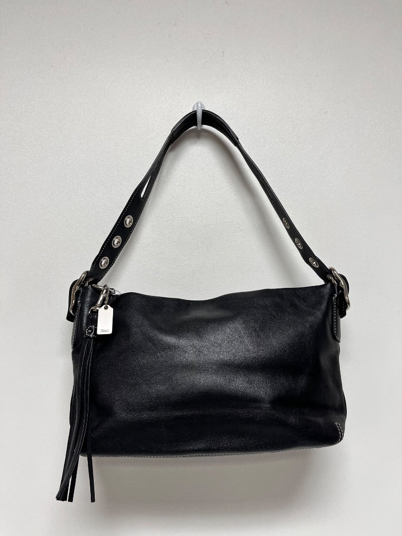 Coach Handbag Black Legacy East West Tassel 2005 1417