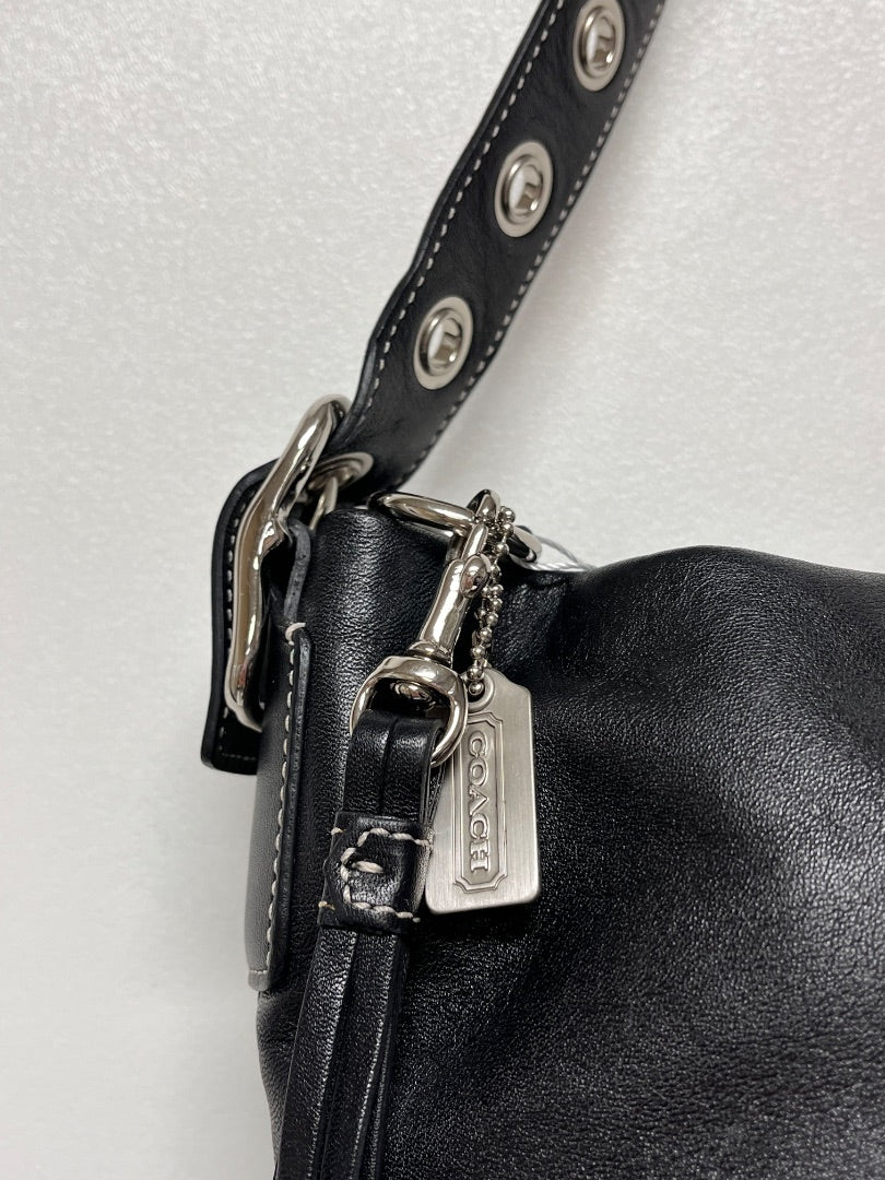 Coach Handbag Black Legacy East West Tassel 2005 1417