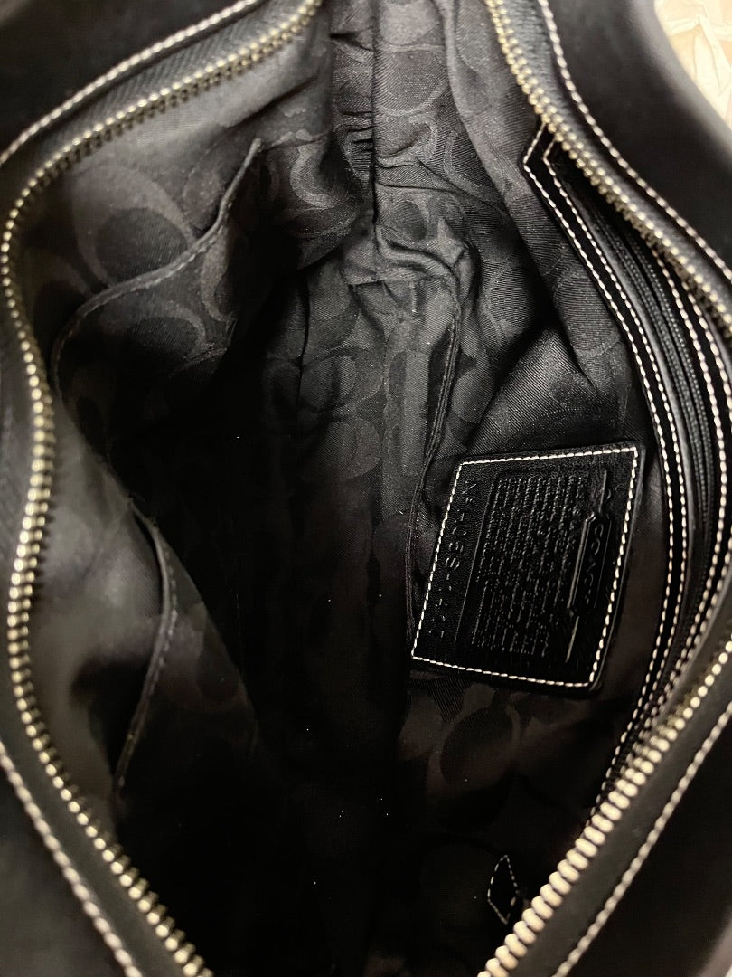 Coach Handbag Black Legacy East West Tassel 2005 1417