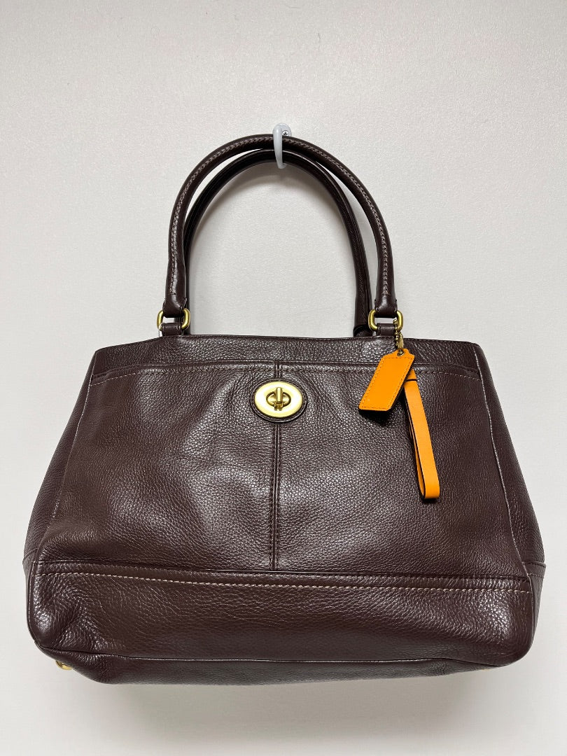 Coach Handbag Dark Brown Park Leather Carryall 2013 F23280