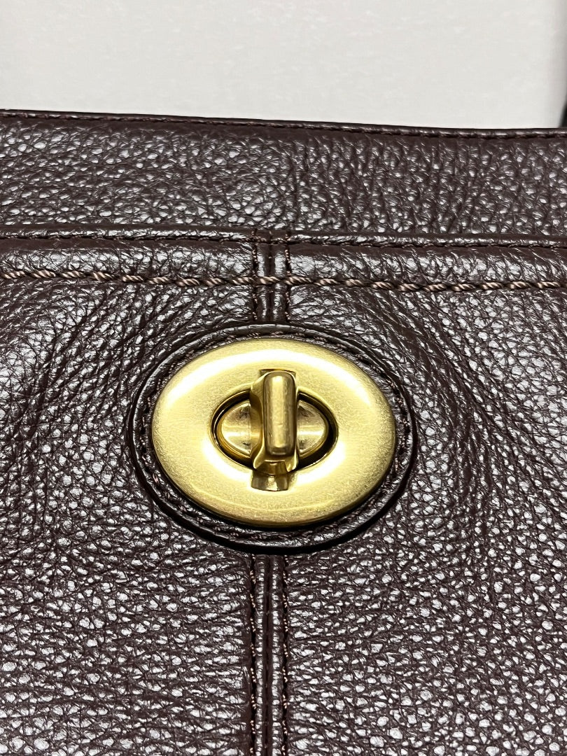 Coach Handbag Dark Brown Park Leather Carryall 2013 F23280