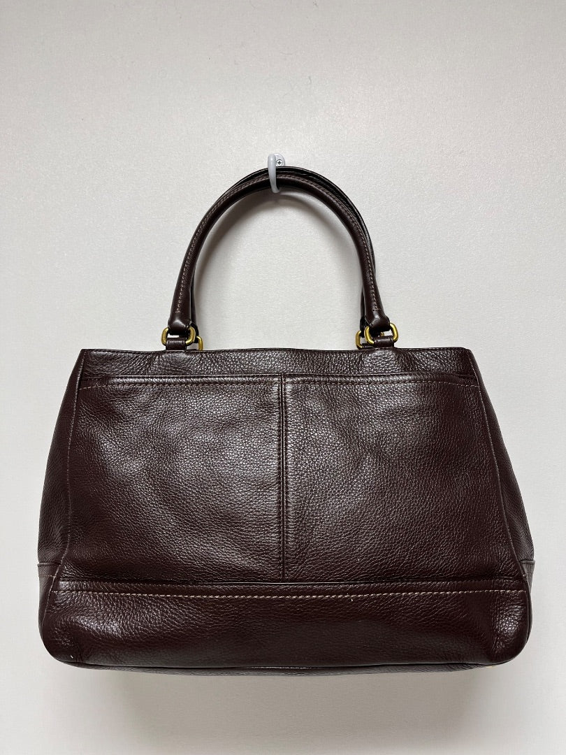 Coach Handbag Dark Brown Park Leather Carryall 2013 F23280