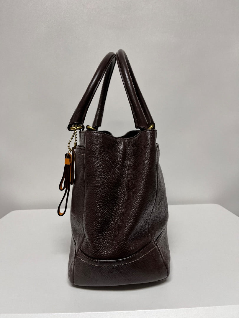 Coach Handbag Dark Brown Park Leather Carryall 2013 F23280
