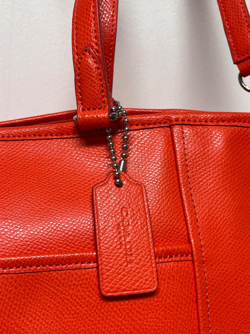 Coach Travel Bag Orange Peyton XL Pocket Tote 2014 F77662