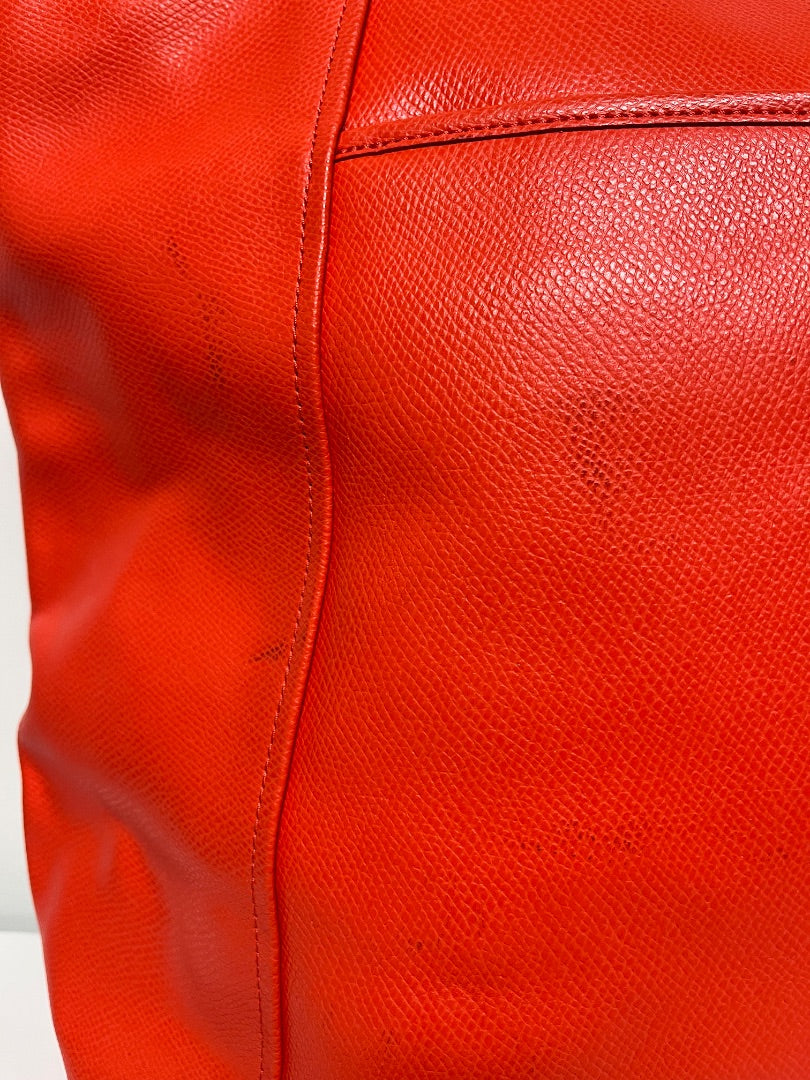 Coach Travel Bag Orange Peyton XL Pocket Tote 2014 F77662