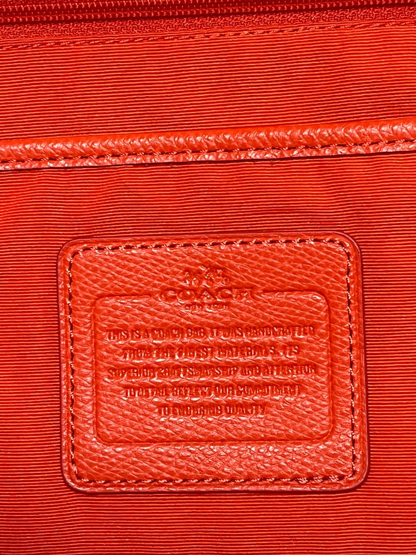Coach Travel Bag Orange Peyton XL Pocket Tote 2014 F77662