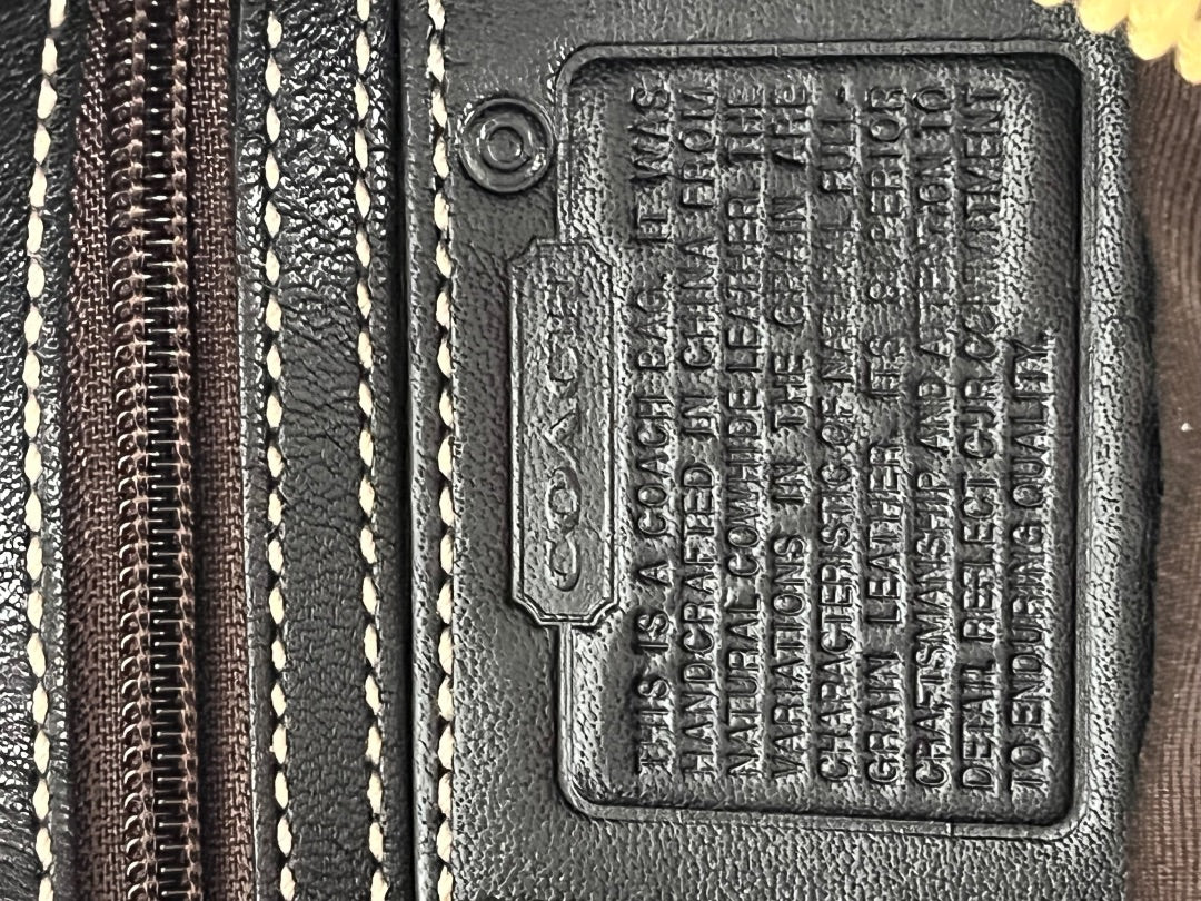 Coach Handbag Black Vintage Hampton Demi 2004 7785