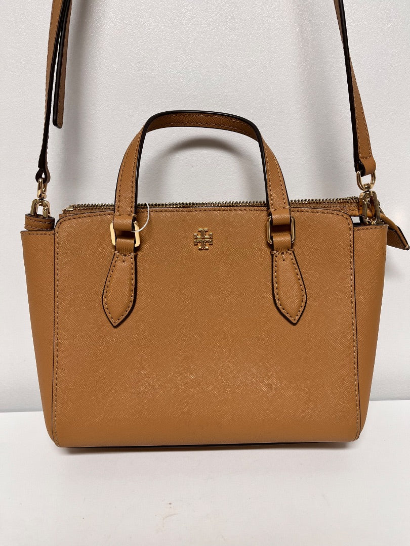 Tory Burch Handbag Tan Mini Top Zip Tote