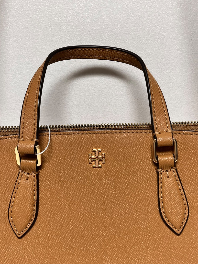Tory Burch Handbag Tan Mini Top Zip Tote