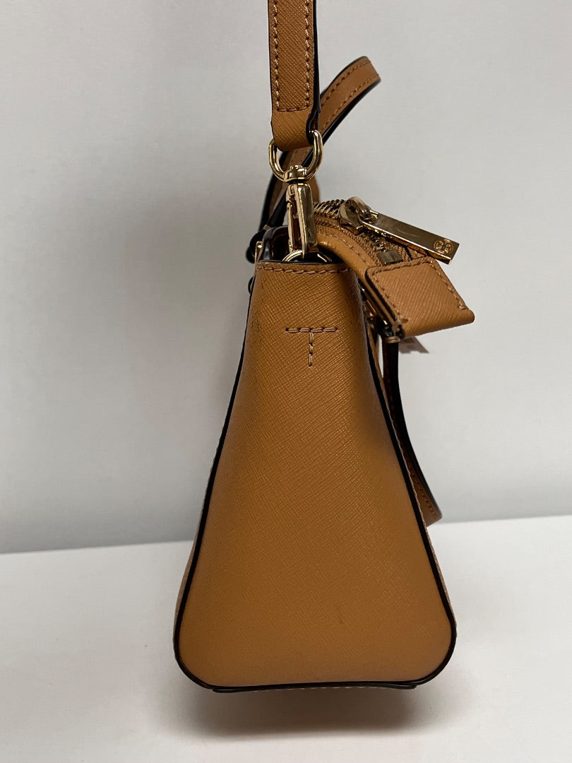 Tory Burch Handbag Tan Mini Top Zip Tote