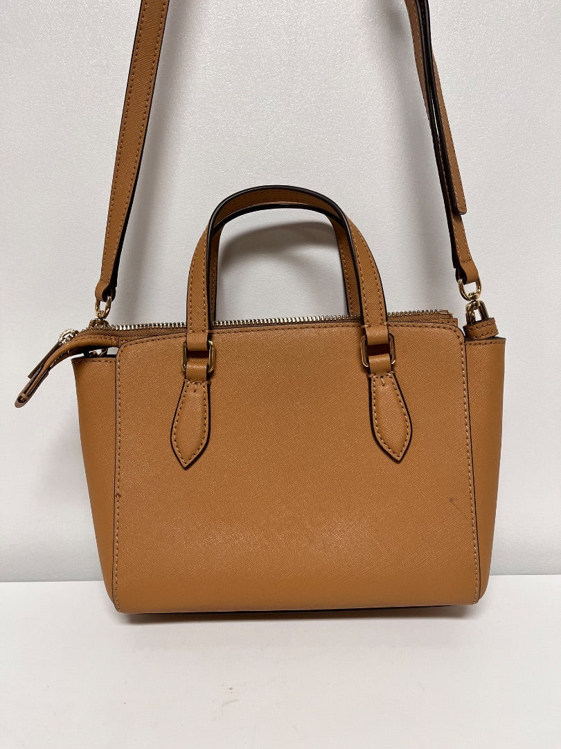 Tory Burch Handbag Tan Mini Top Zip Tote