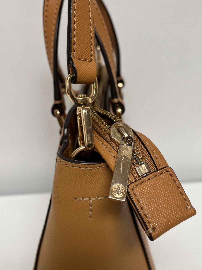 Tory Burch Handbag Tan Mini Top Zip Tote