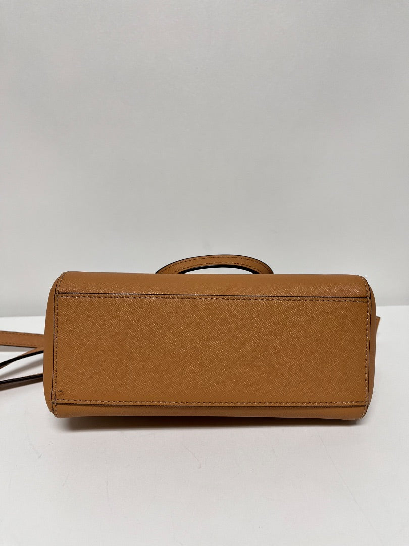 Tory Burch Handbag Tan Mini Top Zip Tote