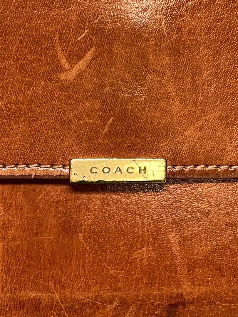 Coach Wallet Brown Vintage Lexington Long Wallet (as is pen mark)