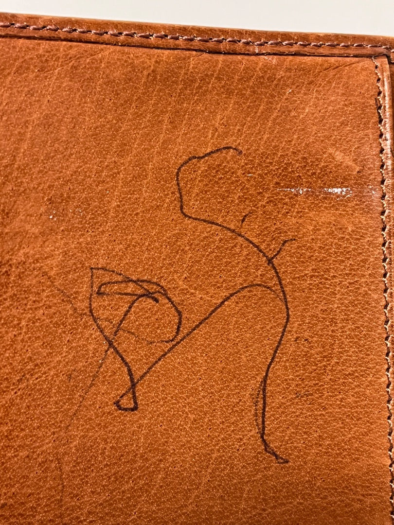 Coach Wallet Brown Vintage Lexington Long Wallet (as is pen mark)