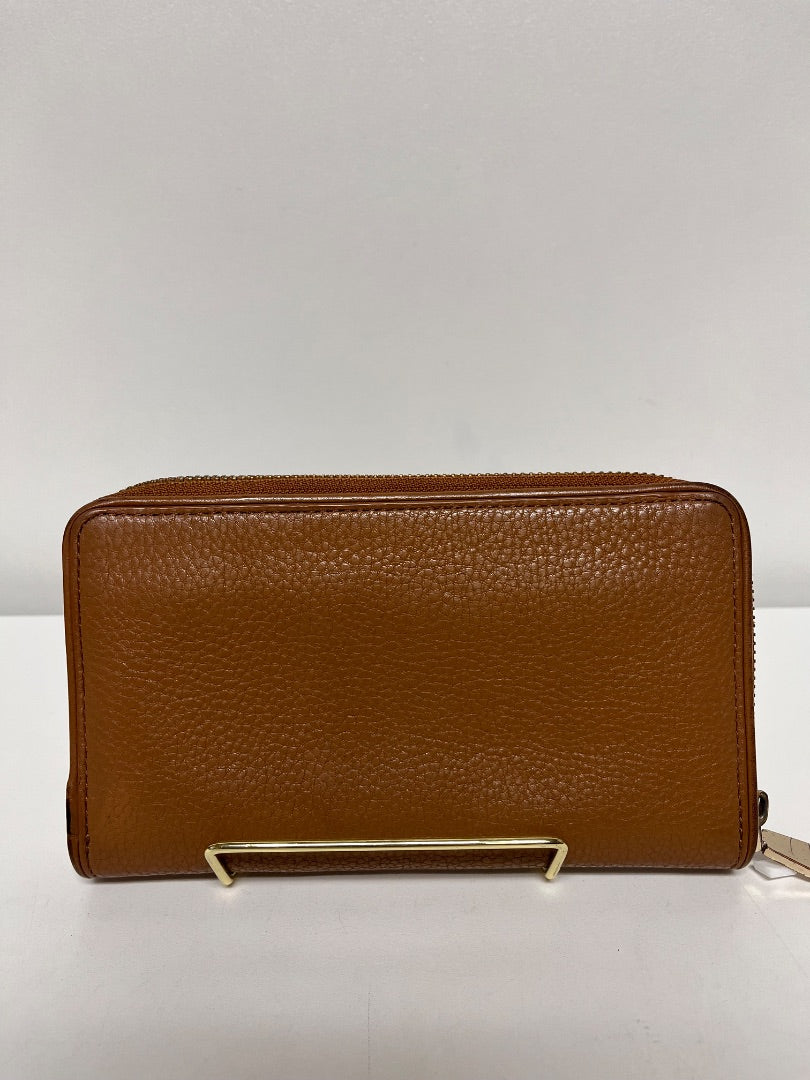 Tory Burch Wallet Camel Logo Long Zip (as is hardware)