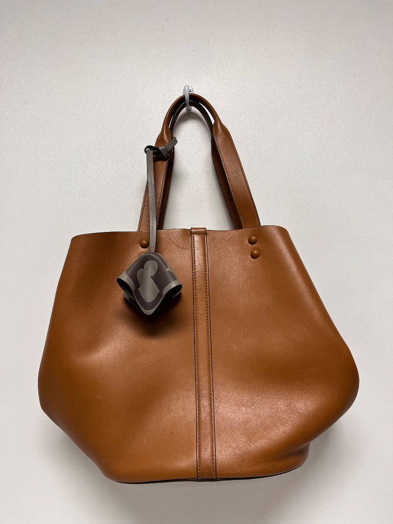 Tory Burch Handbag Tan Sete Tote Kobicha Oragami-inspired