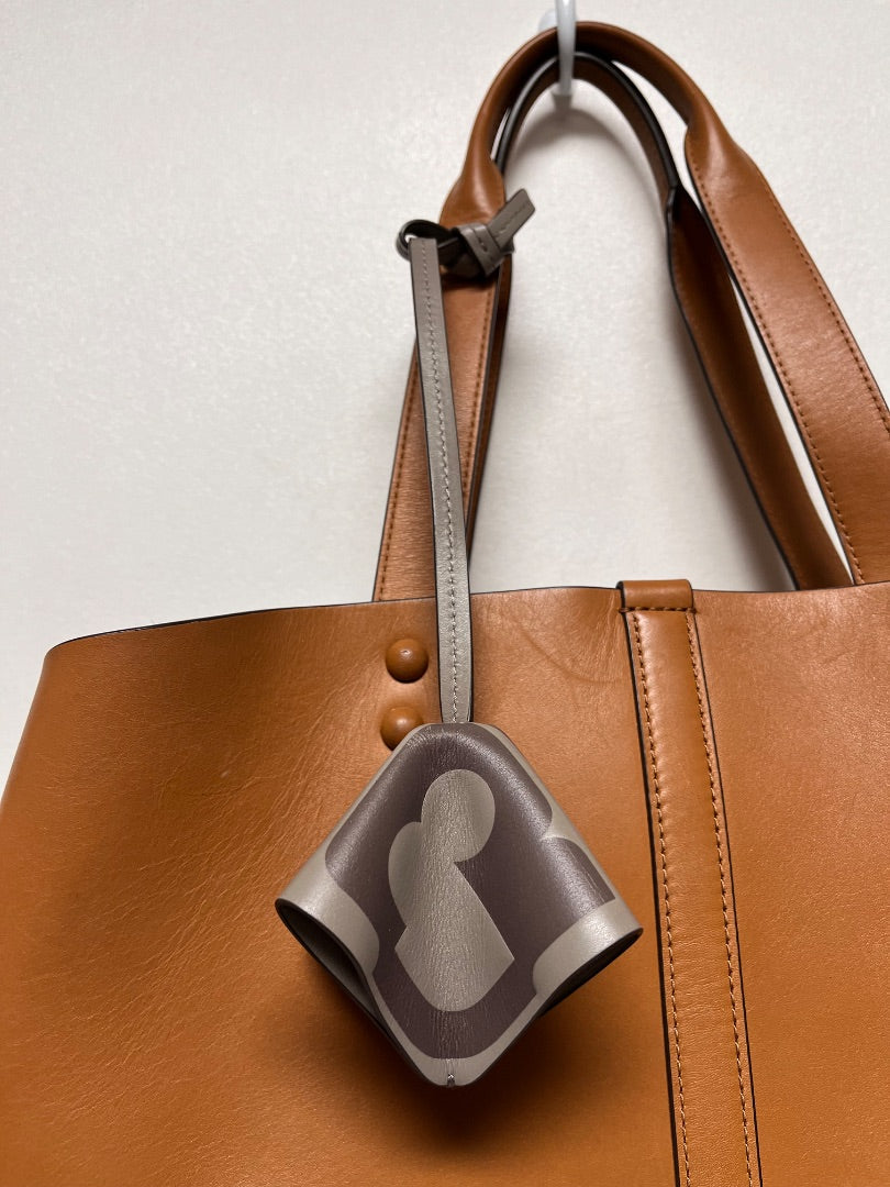 Tory Burch Handbag Tan Sete Tote Kobicha Oragami-inspired