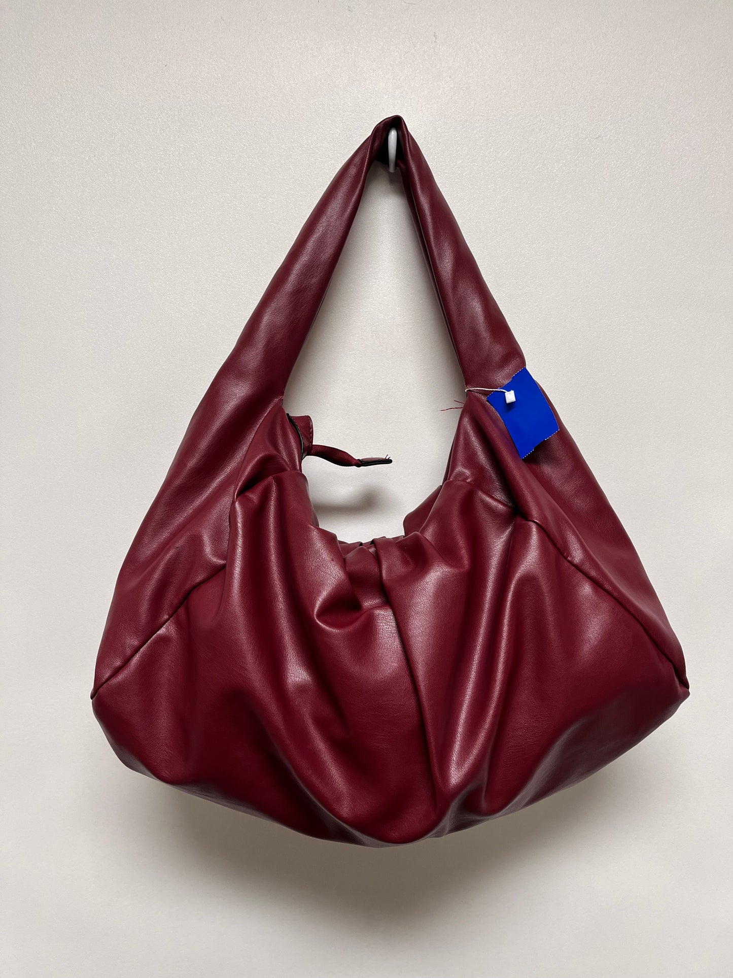 Giselle Paris Handbag Red Adele Shoulder Bag Slouchy Hobo