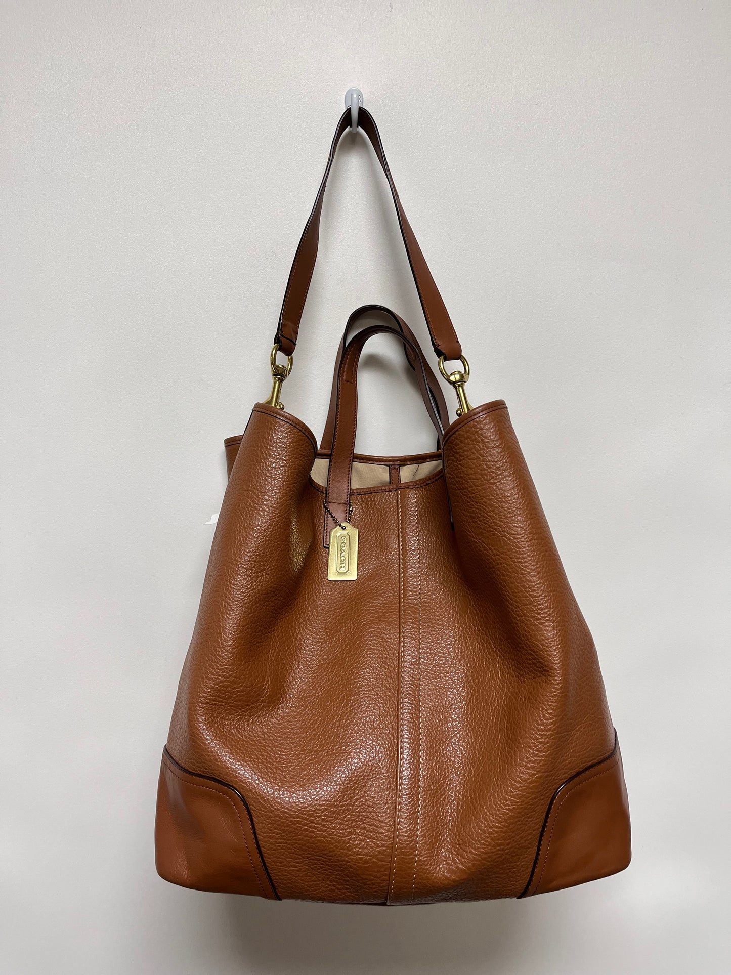 Coach Duffle Brittish Tan Hadley Large 2014