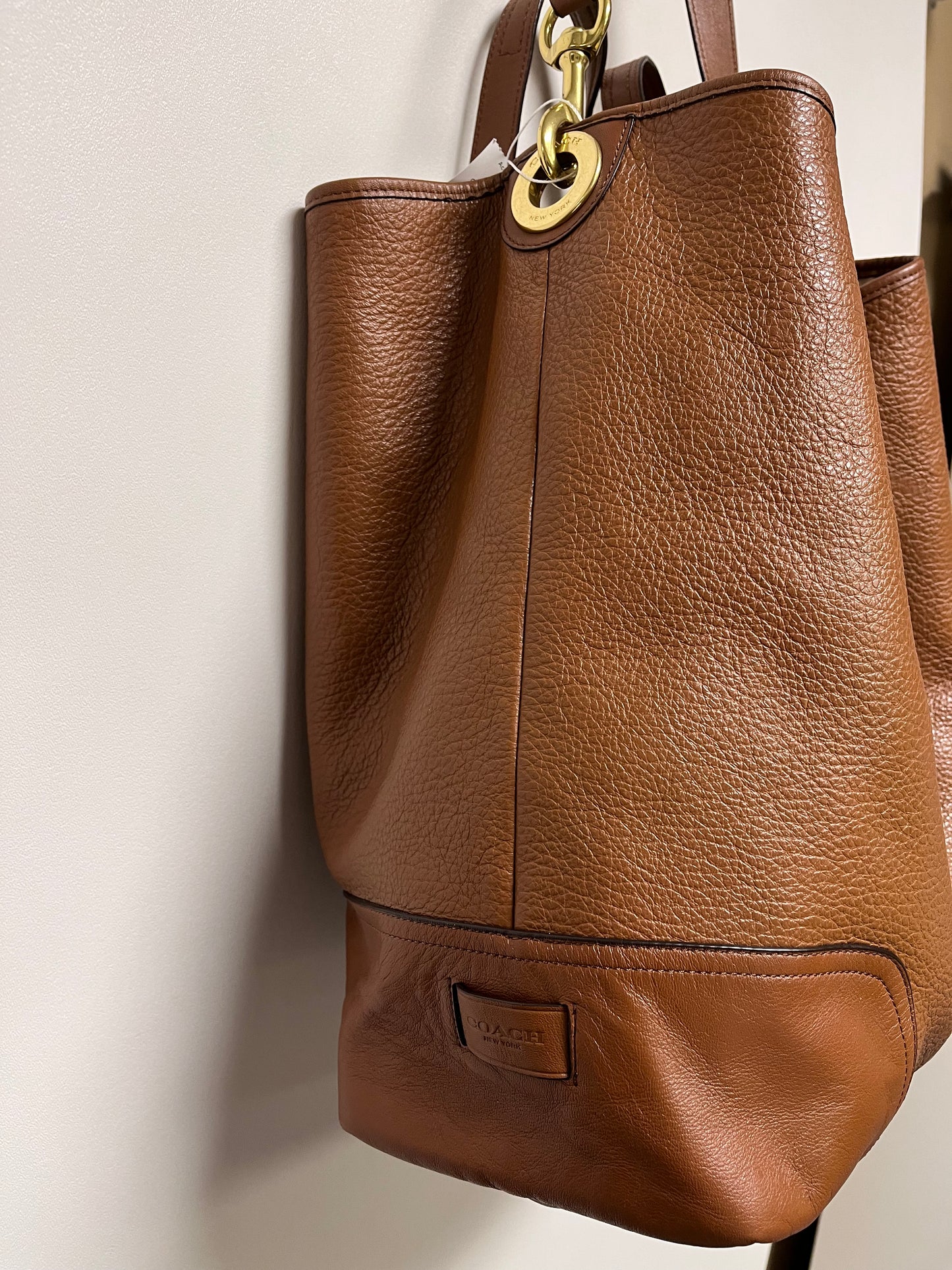 Coach Duffle Brittish Tan Hadley Large 2014