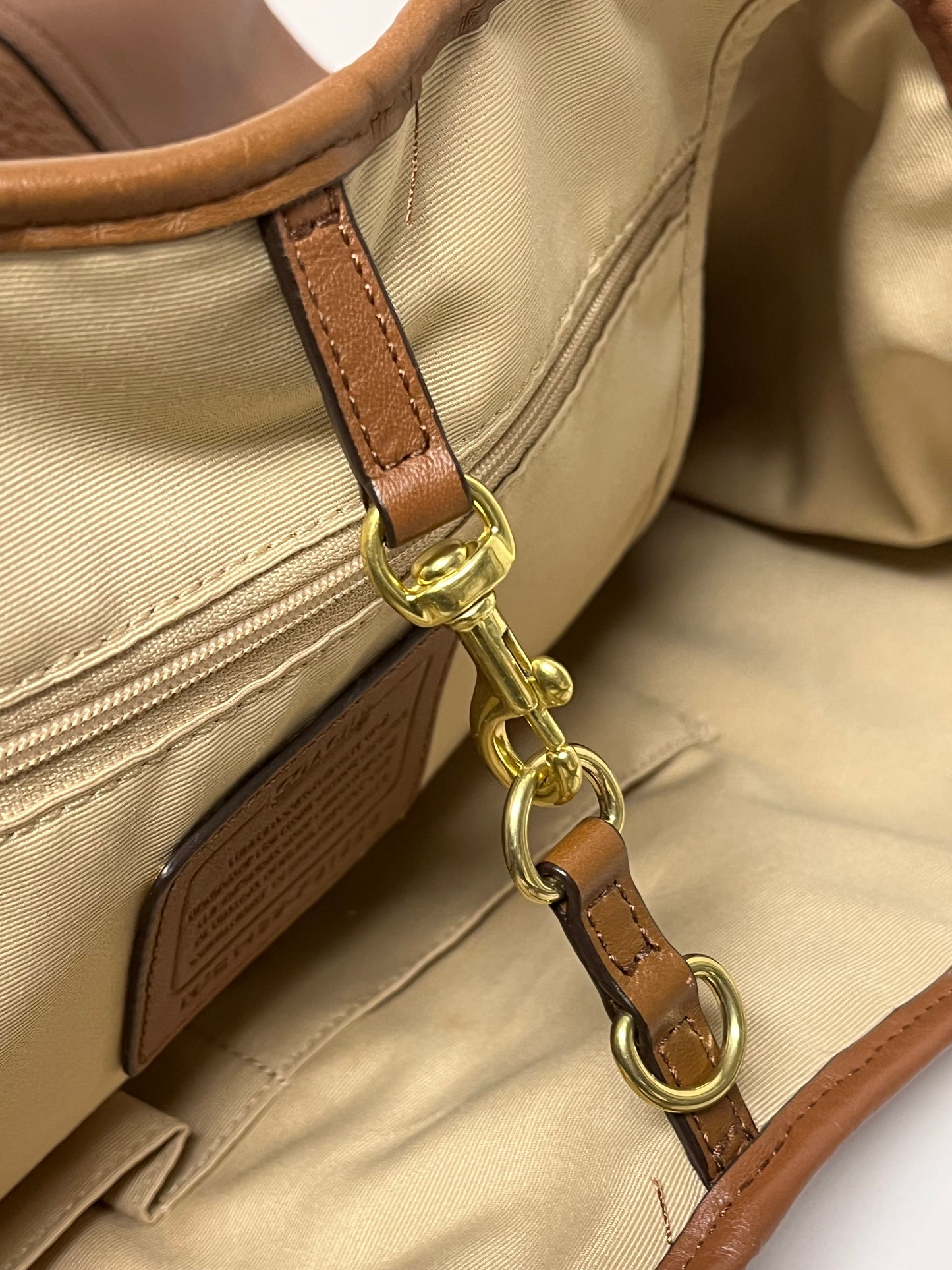 Coach Duffle Brittish Tan Hadley Large 2014