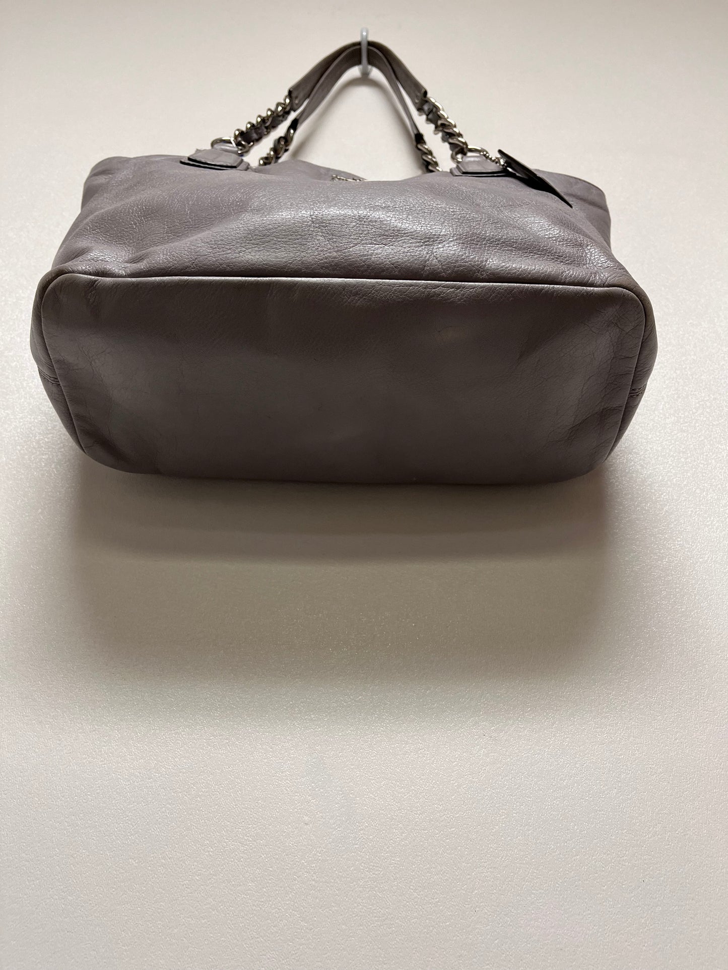 Coach Handbag Gray Madison 2012 (as is corners, handles)